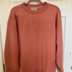 Everlane The ReTrack Oversized Crew in Light Rose